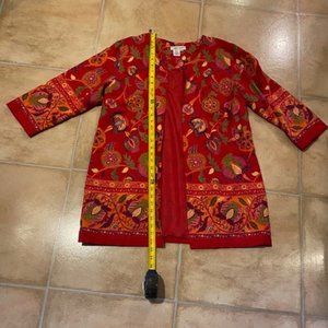 Coldwater Creek blazer/jacket multi-color Medium